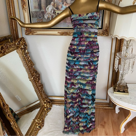 BCBGMaxAzria Dharma Dark Iris Combo Dress - Picture 3 of 14